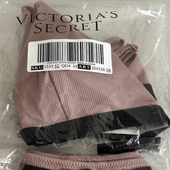VICTORIA'S SECRET SWIM Ribbed Bikini Top and Bottom Set, Medium SRP: $100 - Picture 11 of 12